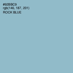 #92BBC9 - Rock Blue Color Image